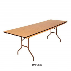 8' x 30 x 30"(h) folding banquet table