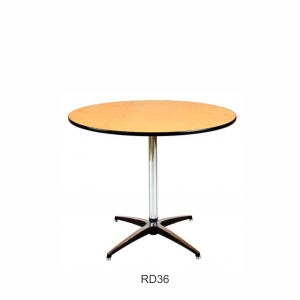 36 & 30" x 30"(h) round table