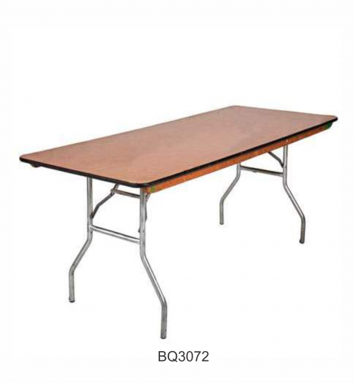 6' x 30" x 30"(h) folding banquet table