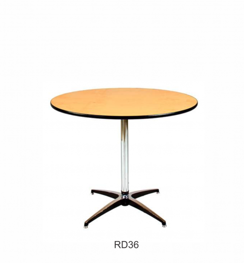 36 & 30" x 30"(h) round table