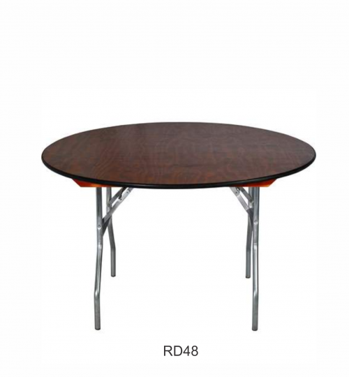 48" x 30"(h) round table