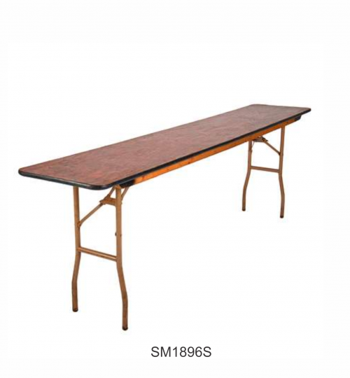 8' x 18" x 30"(h) folding seminar table